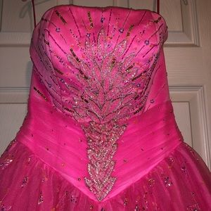 Hot pink pageant cupcake dress